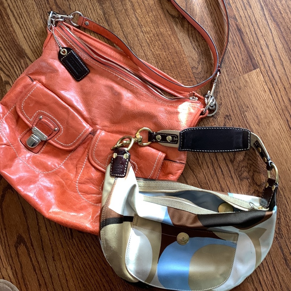 Two retired Coach purses